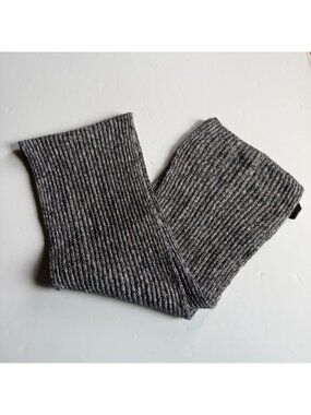 COS Rib Knit Wool Blend Gray Speckled Scarf - One Size
